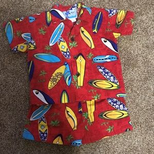 RJC Hawaiian Shirt and Shorts Set 12 M